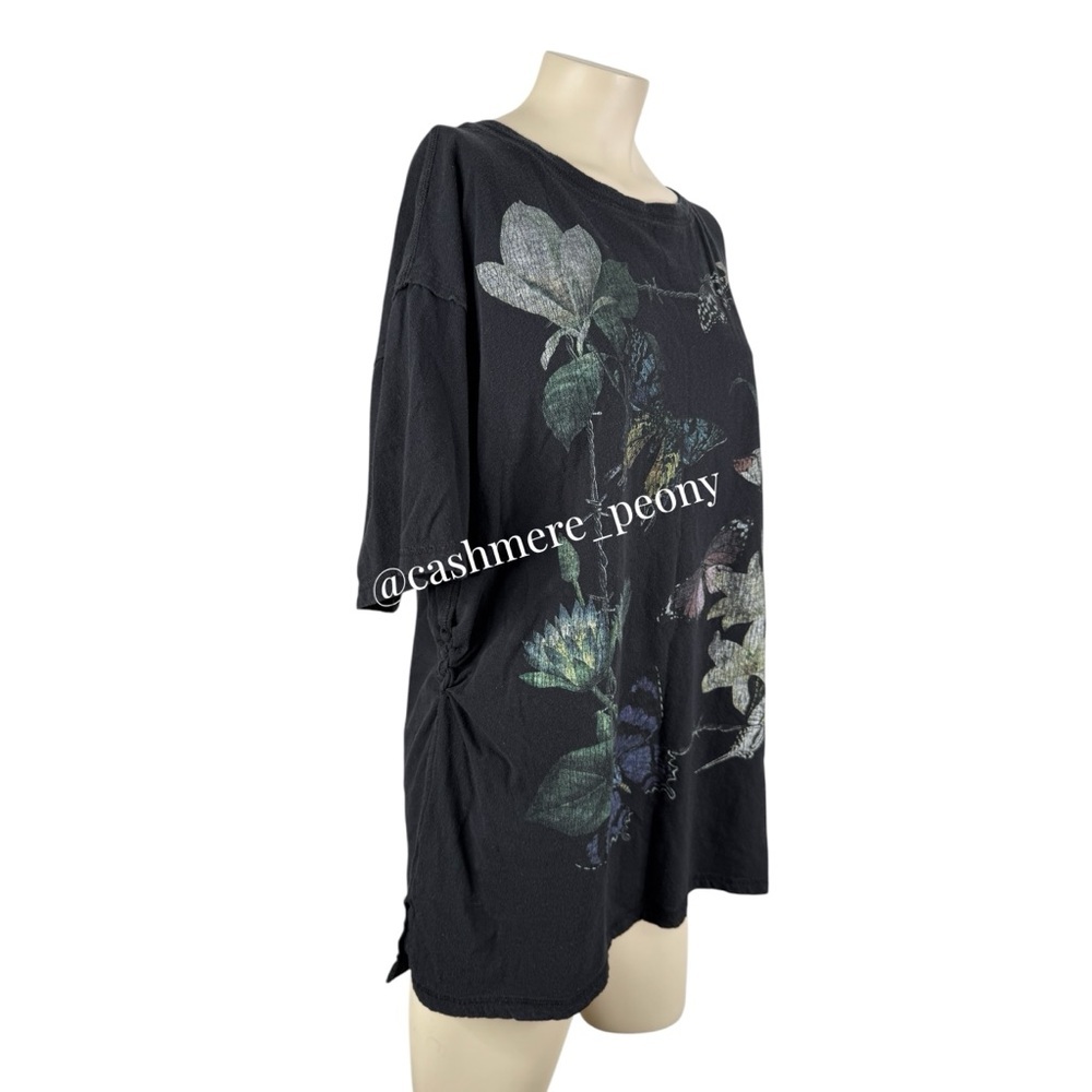Aeropostale The OG Tee Collection Botanical Flowers and Butterflies Tee Small - Picture 2 of 10